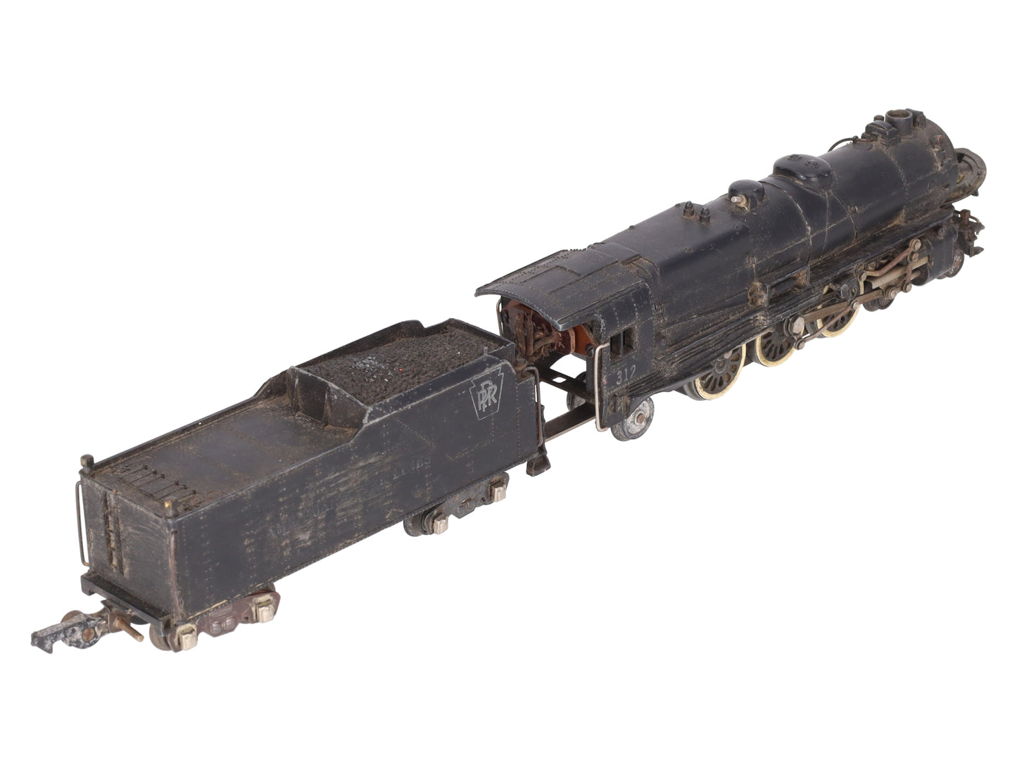 American Flyer 312 VIntage S PRR 4-6-2 Die-cast Steam Locomoive & Tender