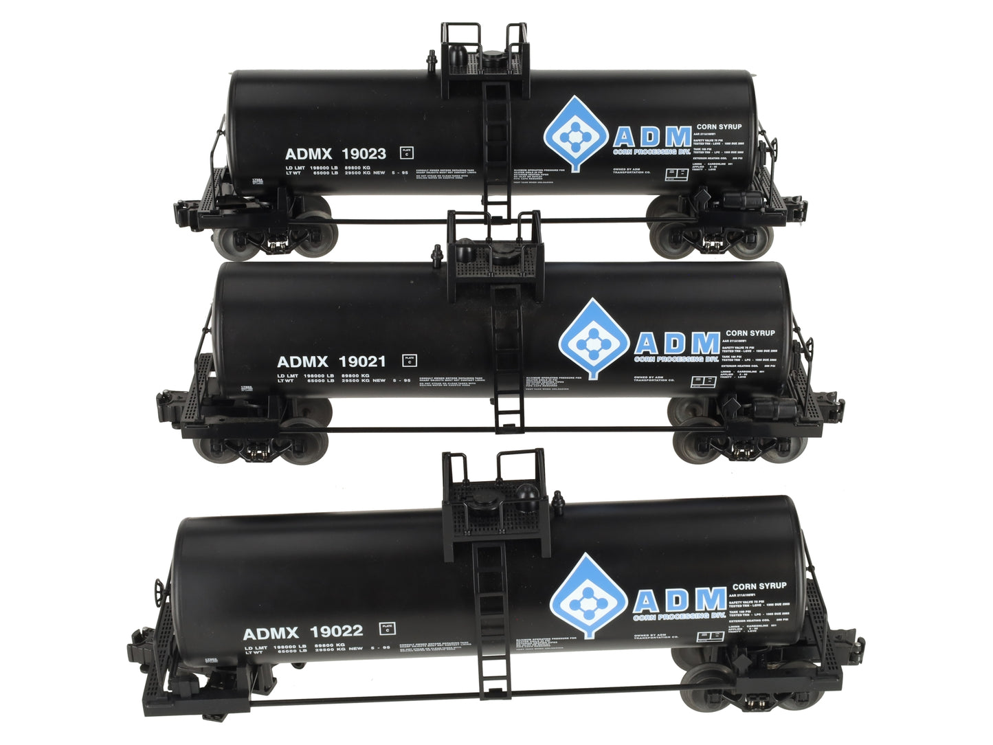 Lionel 6-21863 ADM Unibody Tank Car (3Pk.) VG/Box