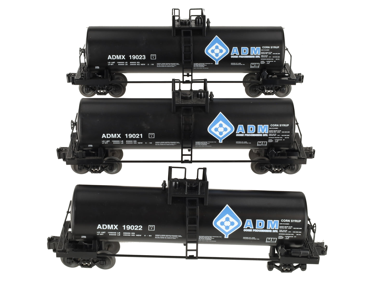 Lionel 6-21863 ADM Unibody Tank Car (3Pk.) VG/Box