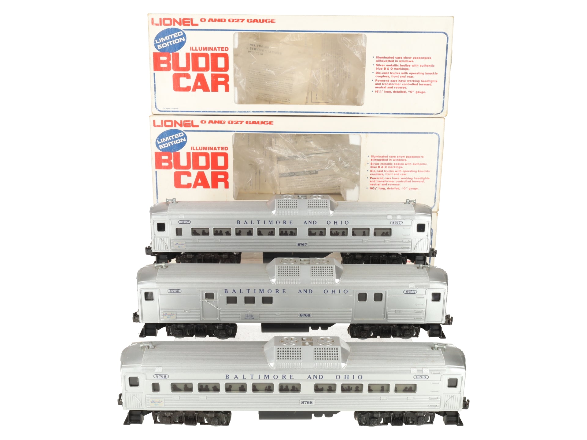 Lionel 6-1766 O Gauge Baltimore & Ohio RDC Service Station Special Set VG/Box