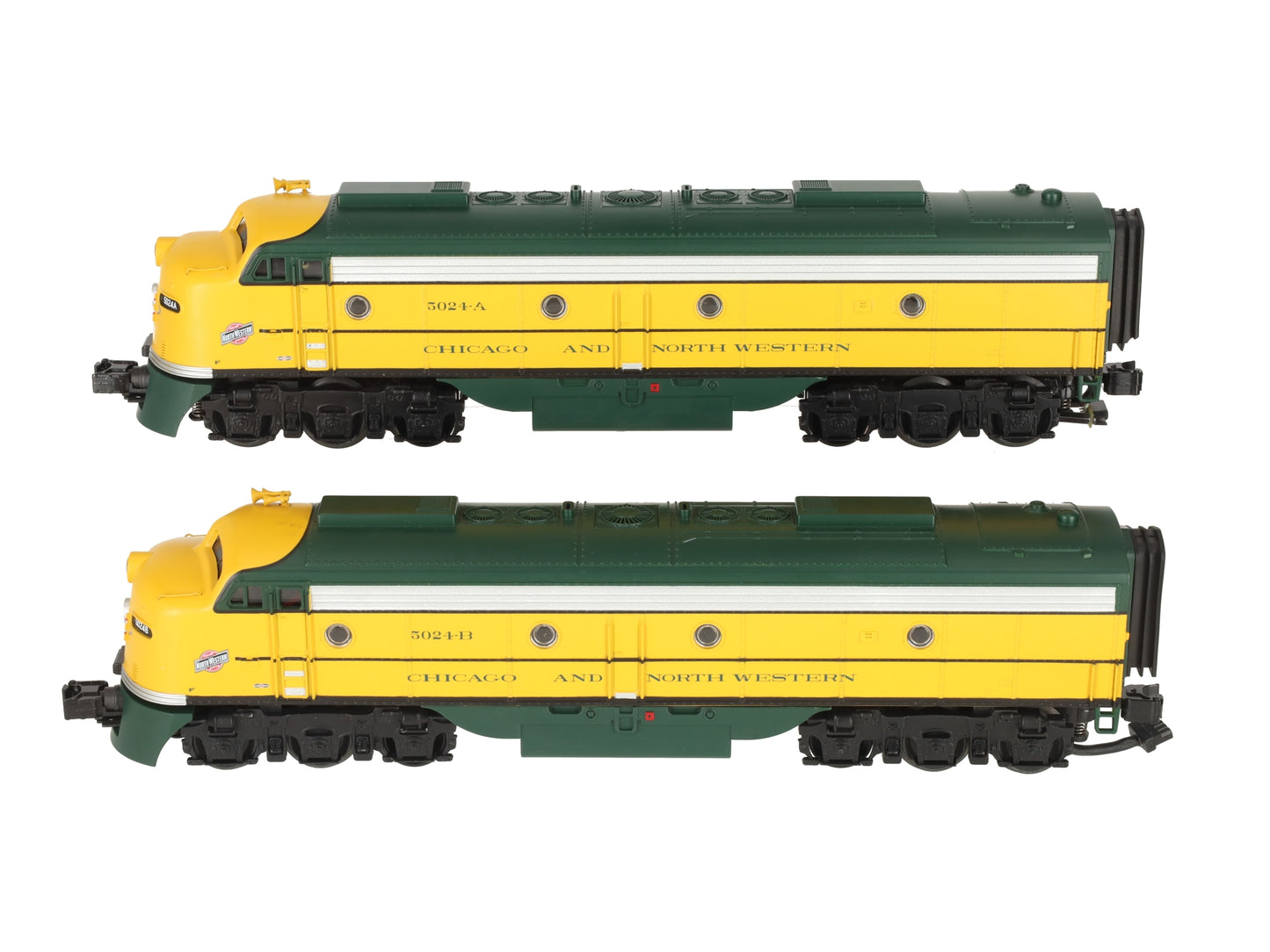 MTH 30-20178-1 O Chicago NorthWestern E-8 AA Diesel Engine Set w/ PS3 EX/Box