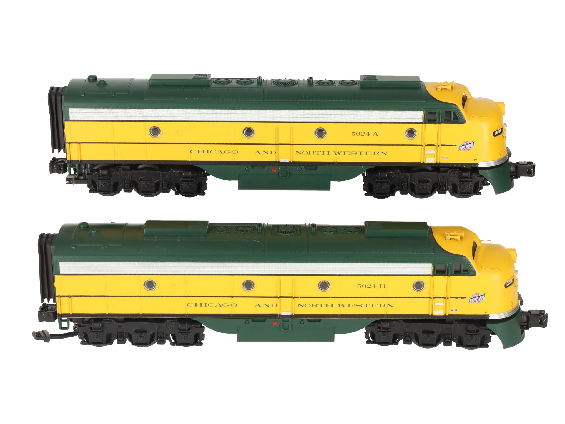 MTH 30-20178-1 O Chicago NorthWestern E-8 AA Diesel Engine Set w/ PS3 EX/Box