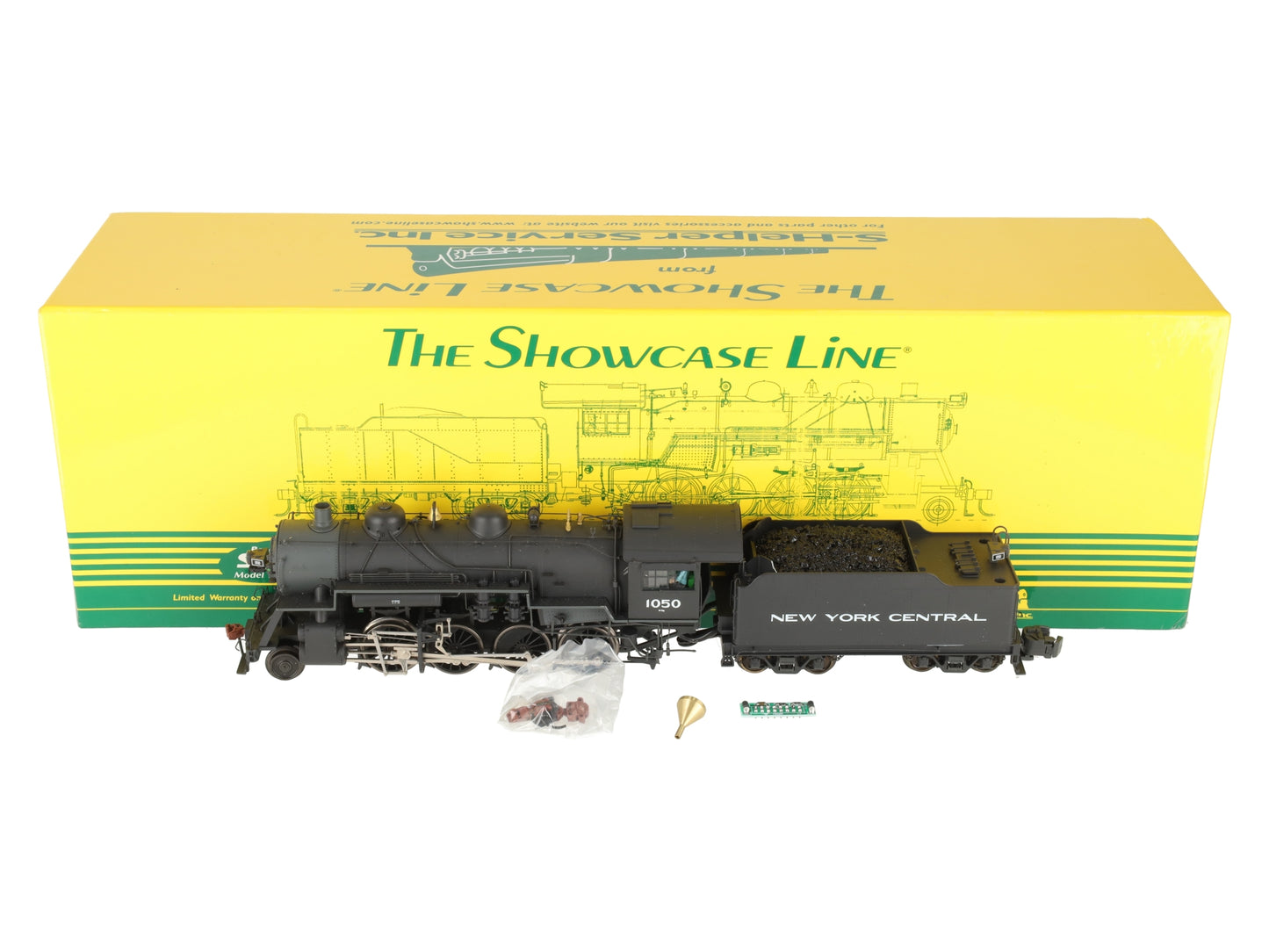 S-Helper Service 01062 S Gauge NYC 2-8-0 AC/DC Steam Locomotive And Tender #1050 EX/Box