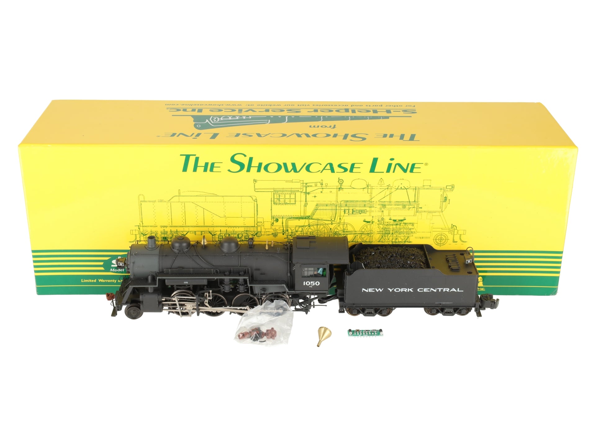 S-Helper Service 01062 S Gauge NYC 2-8-0 AC/DC Steam Locomotive And Tender #1050 EX/Box