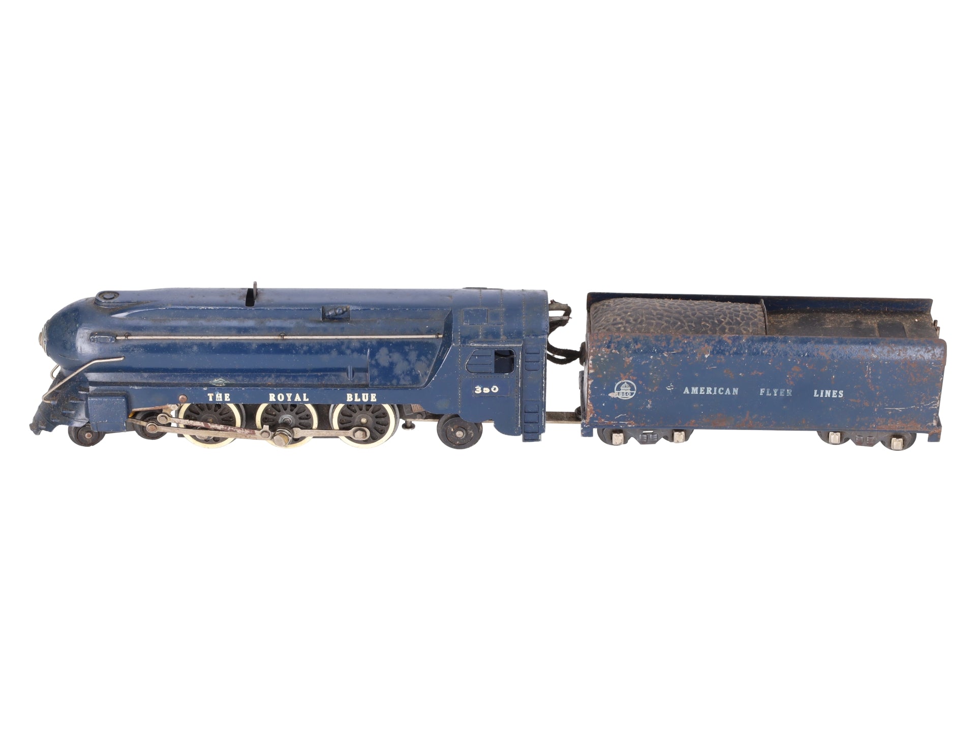 American Flyer 350 Vintage S B&O The Royal Blue 4-6-2 Die-Cast Steam Locomotive
