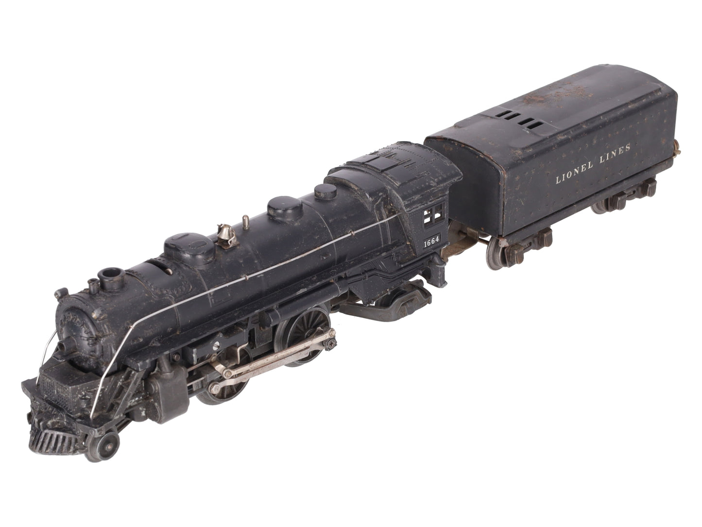 Lionel 1664 Vintage O Prewar Steam Locomotive with Tender #1689T VG