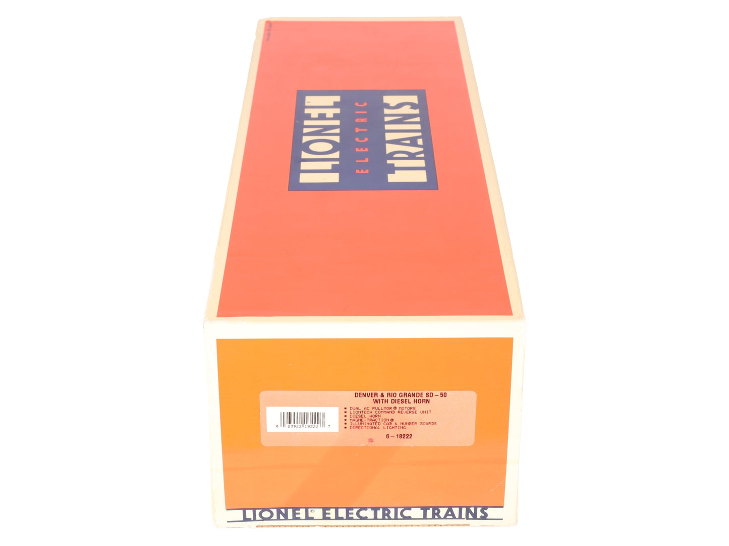 Lionel 6-18222 O Denver & Rio Grande SD-50 Diesel Locomotive w/Horn #5517 EX/Box