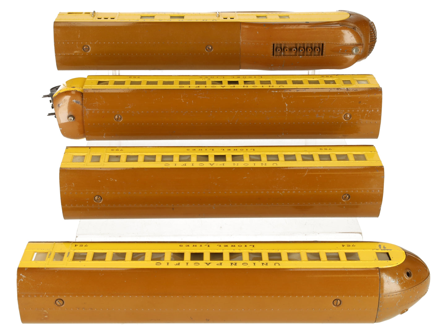 Lionel 752E Vintage O Prewar Union Pacific M10000 Streamliner Set VG/Box