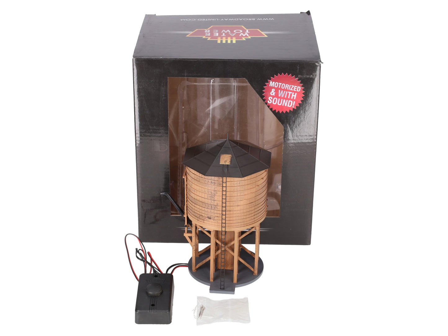 Broadway Limited 6091 HO Painted and Unlettered Operating Water Tower with Sound EX/Box