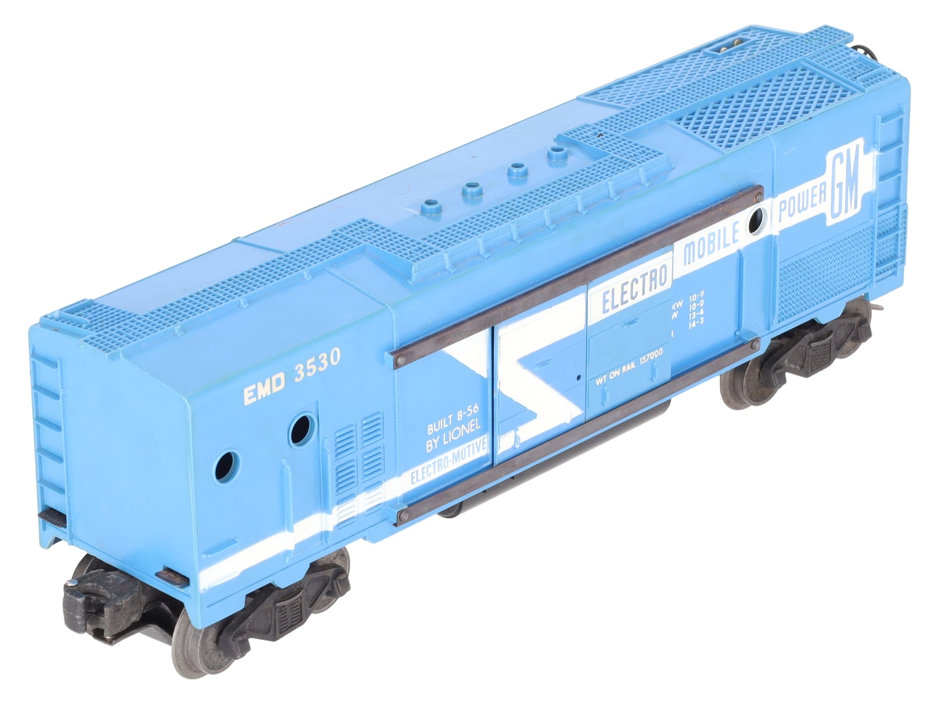 Lionel 3530 Vintage O Electromotive Car with Extension Searchlight VG/Box