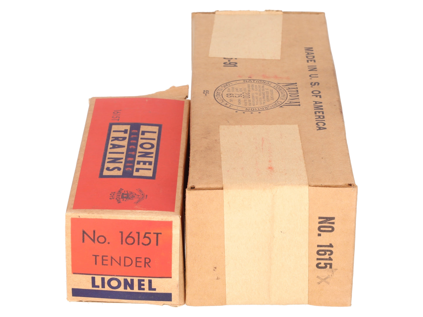 Lionel 1615 Vintage O 0-4-0 Die-Cast Steam Switcher Locomotive & Tender VG/Box