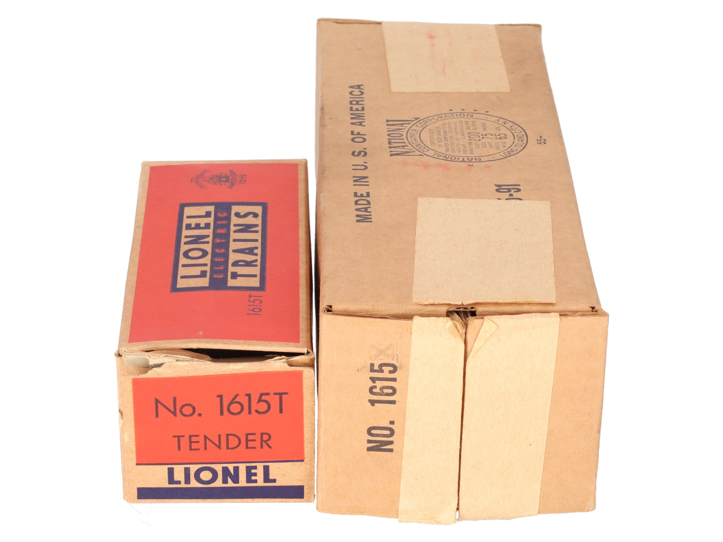 Lionel 1615 Vintage O 0-4-0 Die-Cast Steam Switcher Locomotive & Tender VG/Box