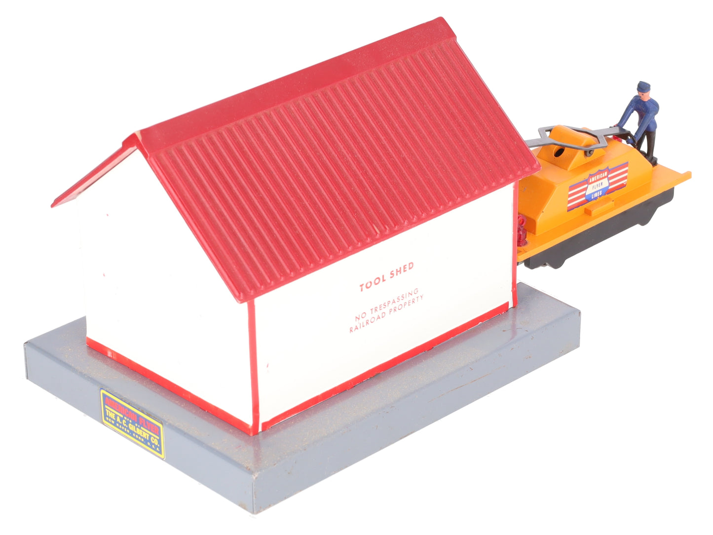 American Flyer 741 Vintage S Operating 740 Handcar w/shed VG/Box
