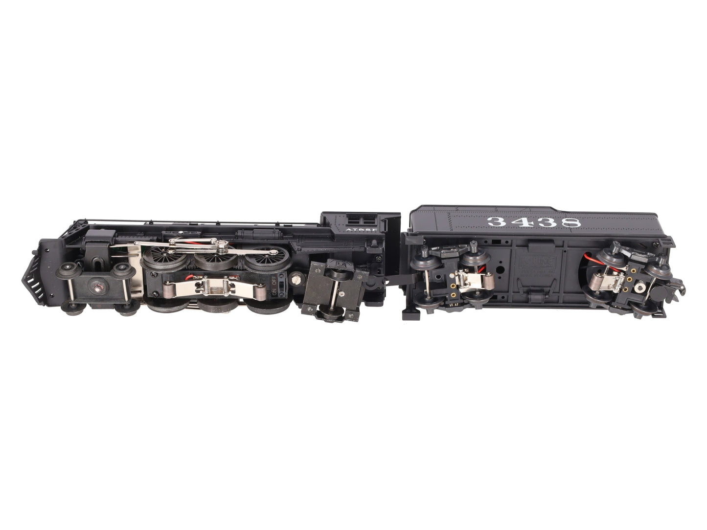 K-Line K300303 ATSF Steam Locomotive & Tender with Whistle and Smoke #3438/Box