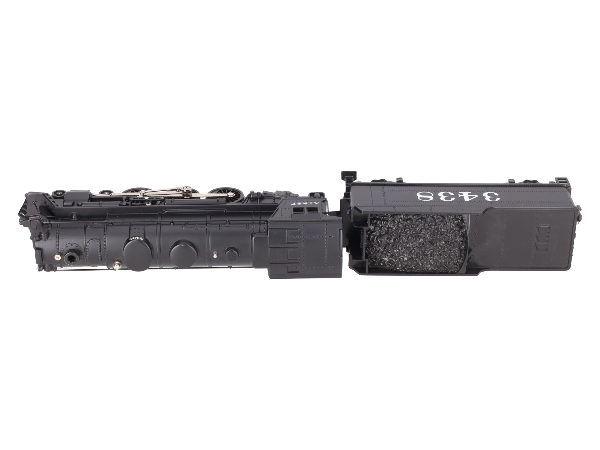 K-Line K300303 ATSF Steam Locomotive & Tender with Whistle and Smoke #3438/Box