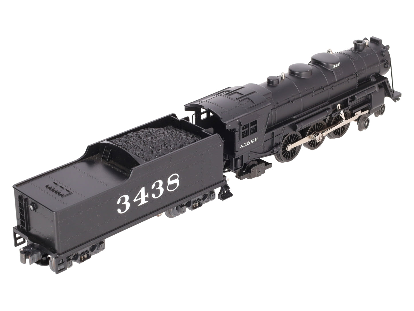 K-Line K300303 ATSF Steam Locomotive & Tender with Whistle and Smoke #3438/Box