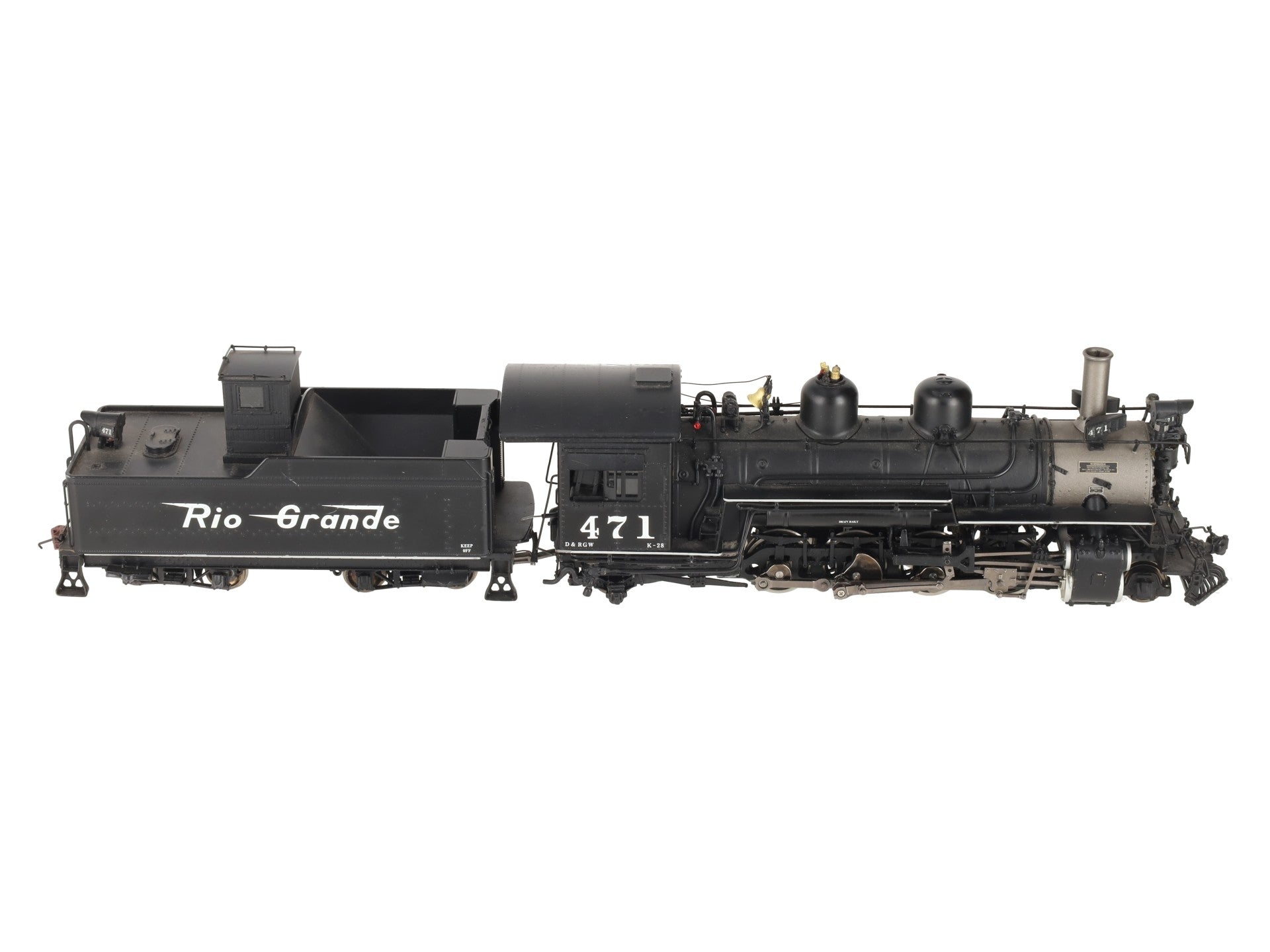 Mountain Model Imports DC1015-2 ON3 BRASS Hybrid K-28 Steam Loco/Tender #471 EX/Box
