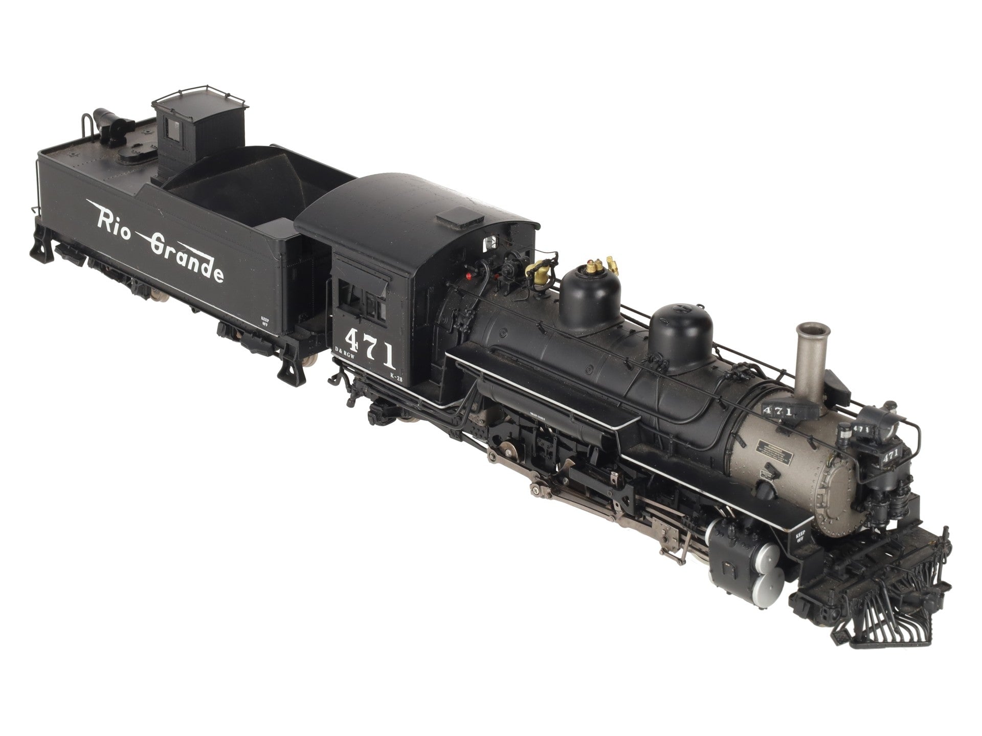 Mountain Model Imports DC1015-2 ON3 BRASS Hybrid K-28 Steam Loco/Tender #471 EX/Box