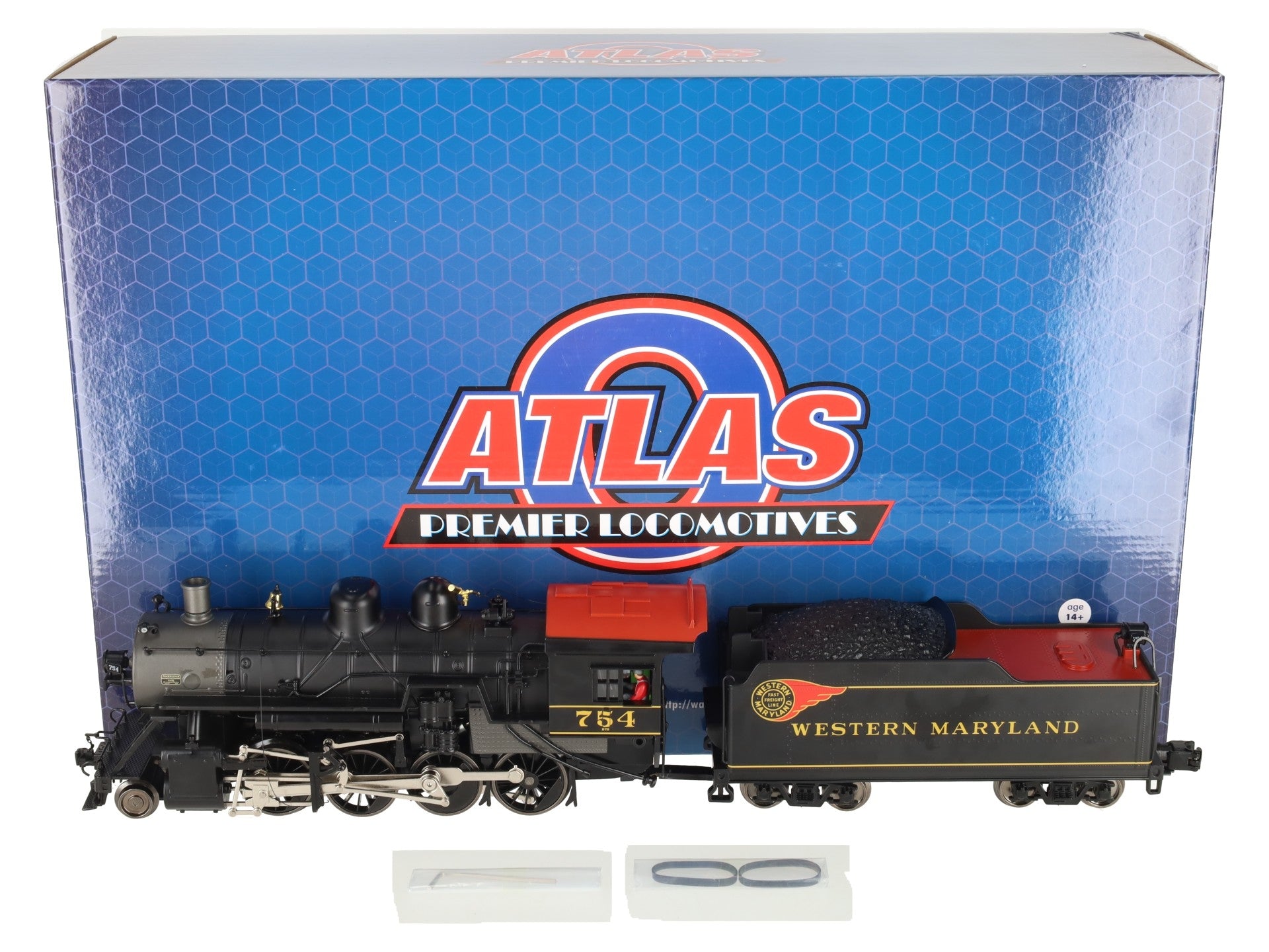 Atlas 30138304 O Gauge Premier Western Maryland 2-8-0 Steam Locomotive #754 LN/Box