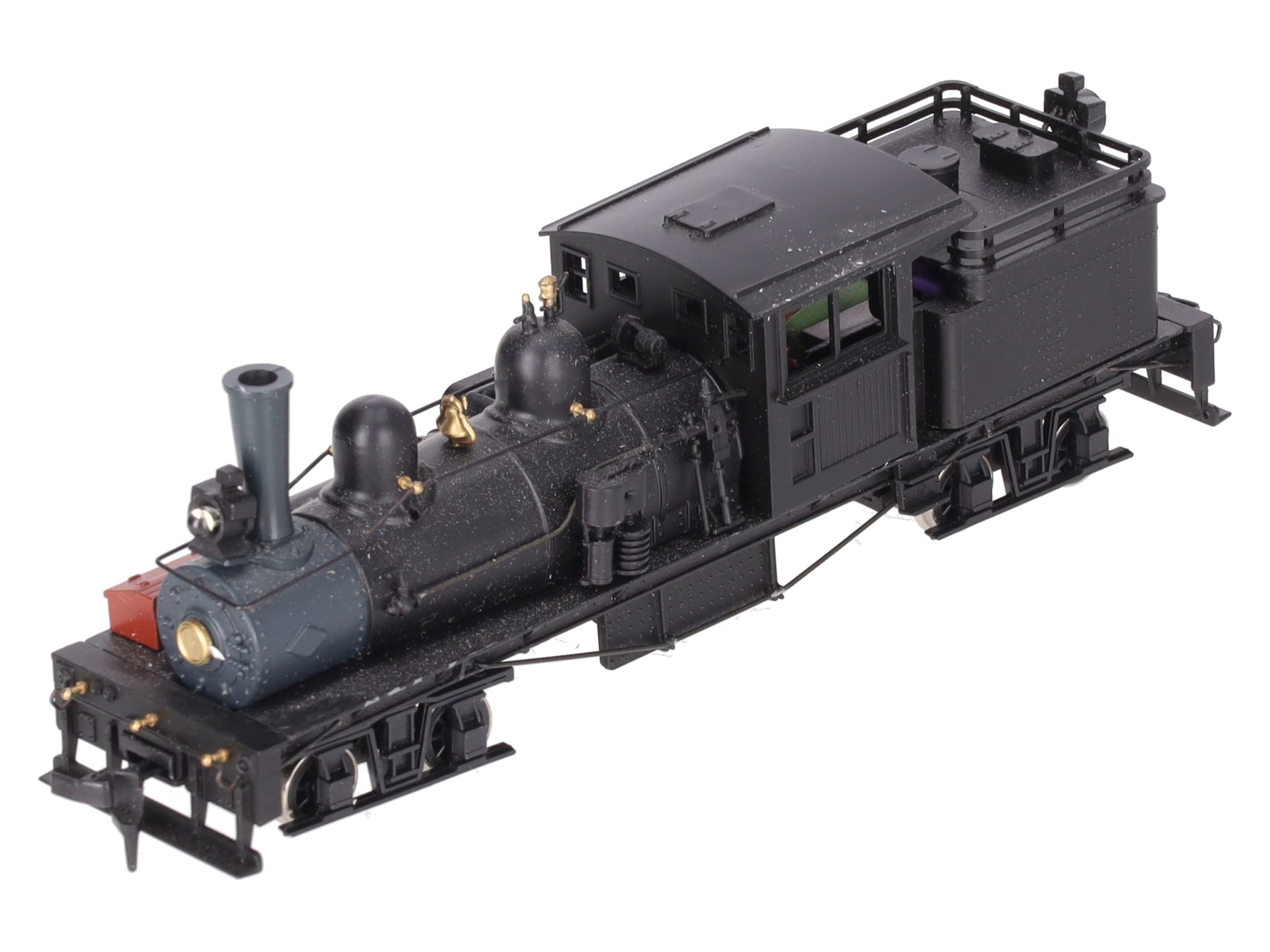 Roundhouse 200 HO Undecorated Black R-T-R  2-Truck Shay EX/Box