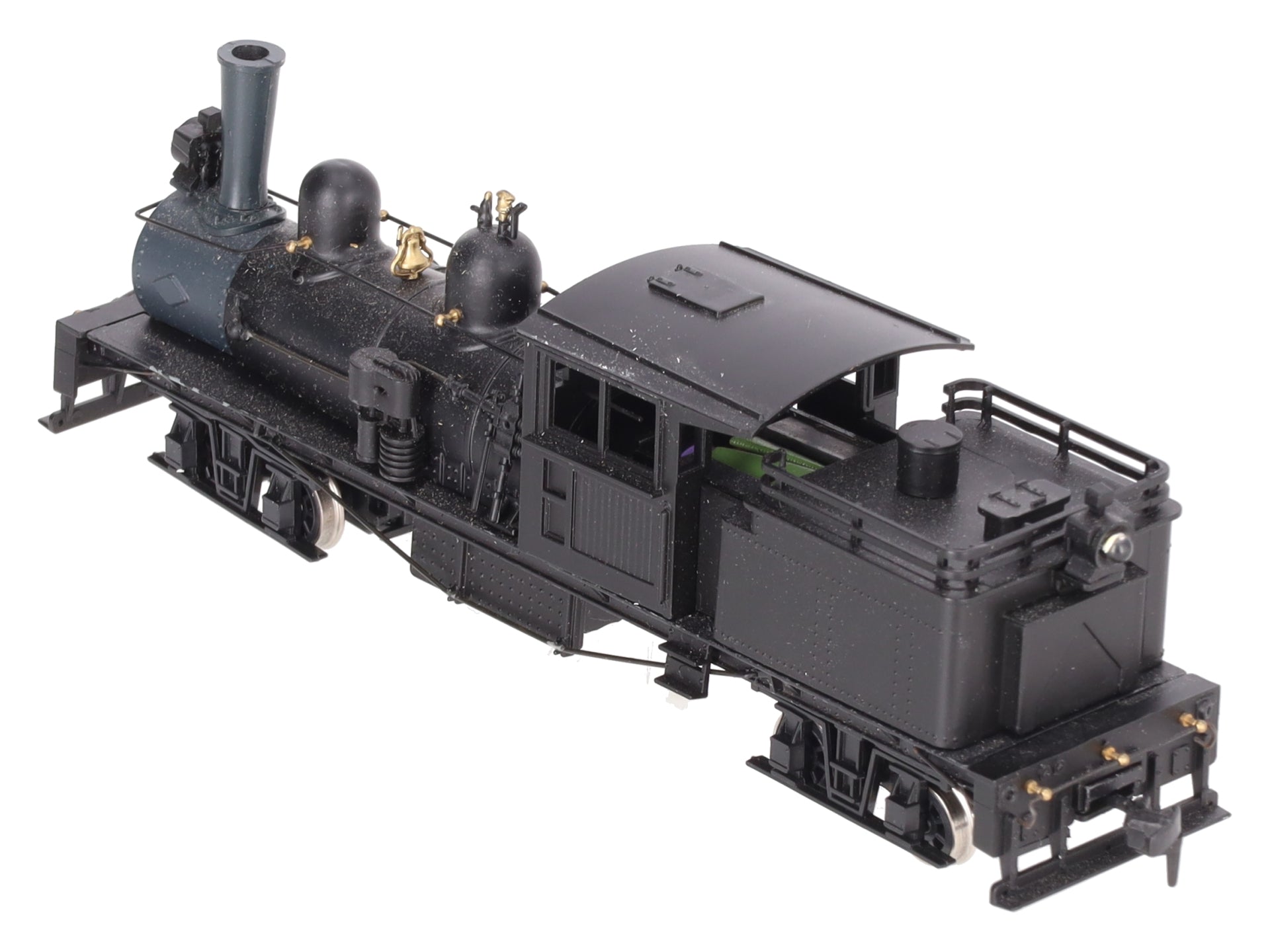 Roundhouse 200 HO Undecorated Black R-T-R  2-Truck Shay EX/Box