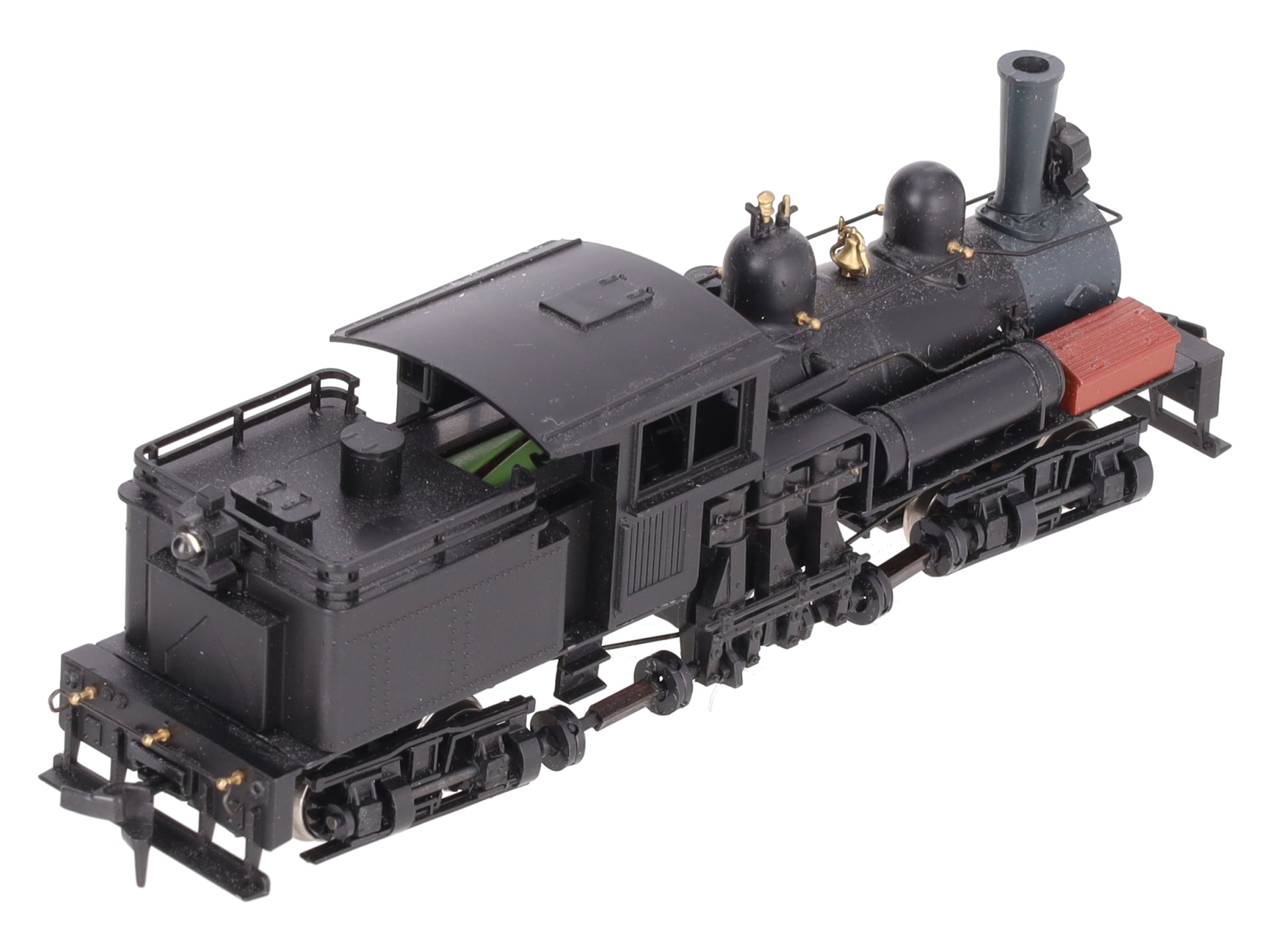 Roundhouse 200 HO Undecorated Black R-T-R  2-Truck Shay EX/Box