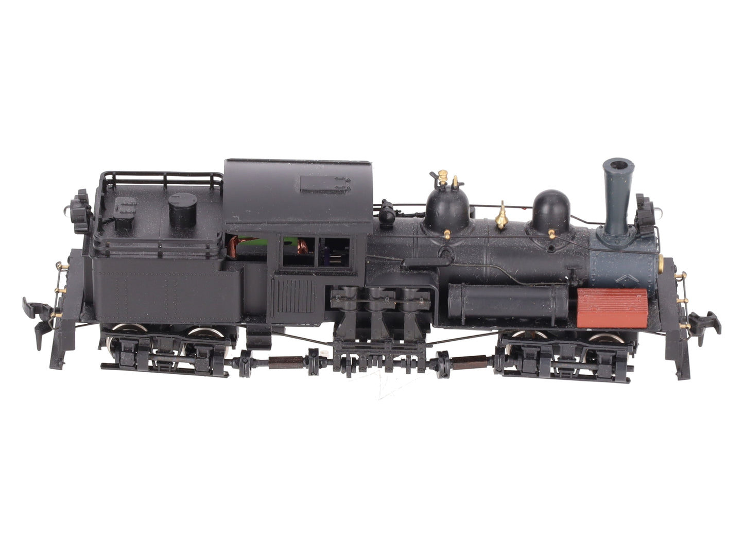 Roundhouse 200 HO Undecorated Black R-T-R  2-Truck Shay EX/Box
