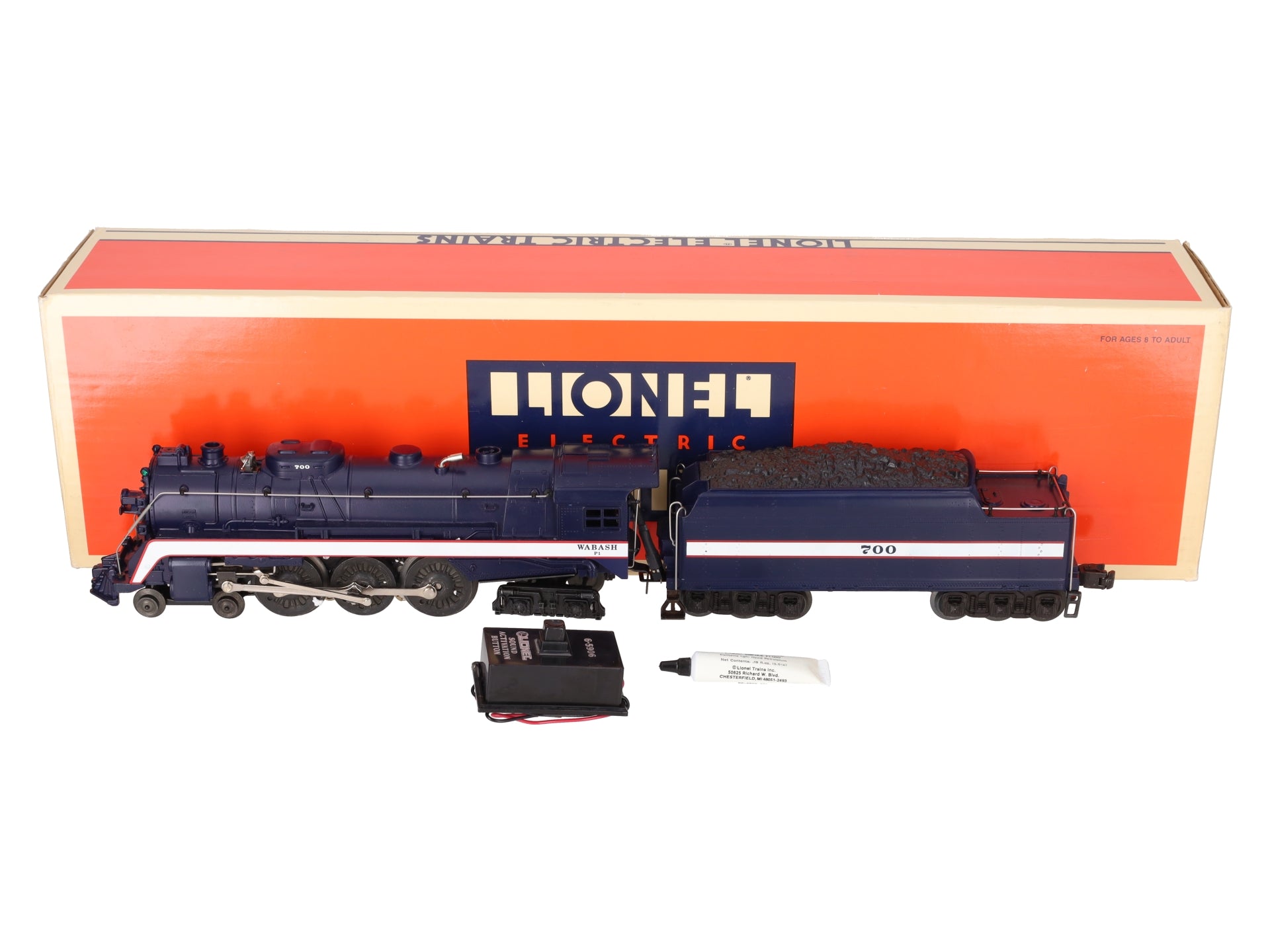 Lionel 6-18046 O Gauge Wabash Hudson 4-6-4 Steam Locomotive & Tender #700 EX/Box