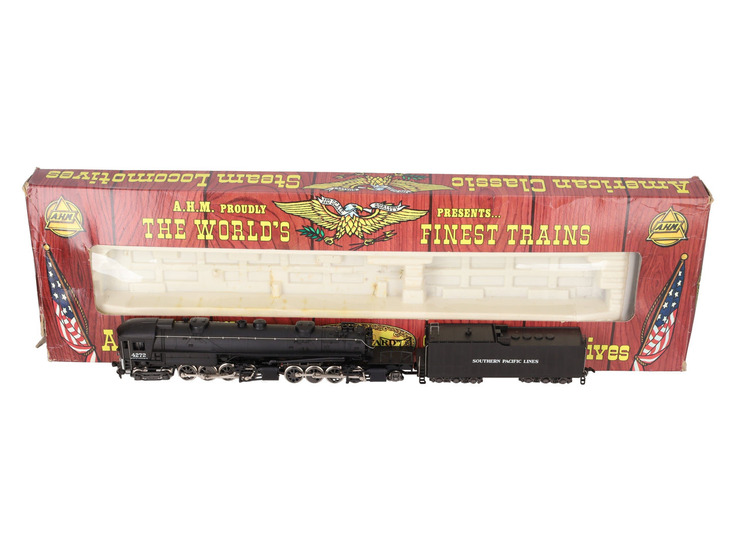 AHM 5111 HO Scale SP 4-8-8-2 Cab Forward Steam Loco & Tender #4272 EX/Box