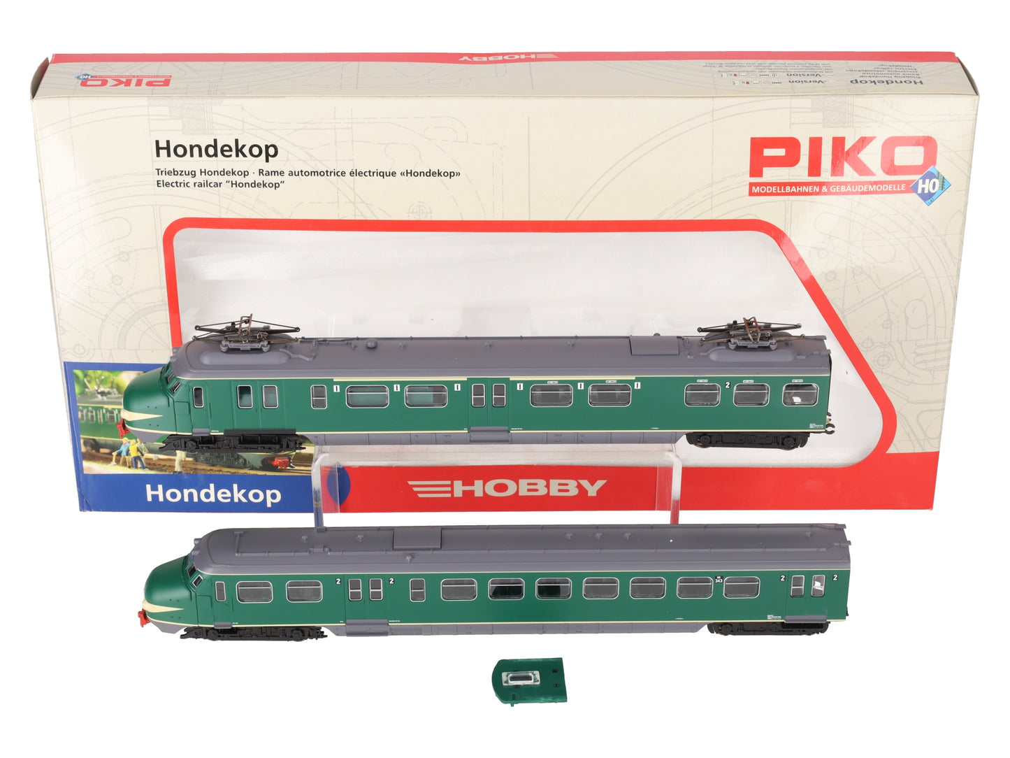 Piko 57320 HO Scale Hondekop Electric Rail Car (Set of 2) EX/Box