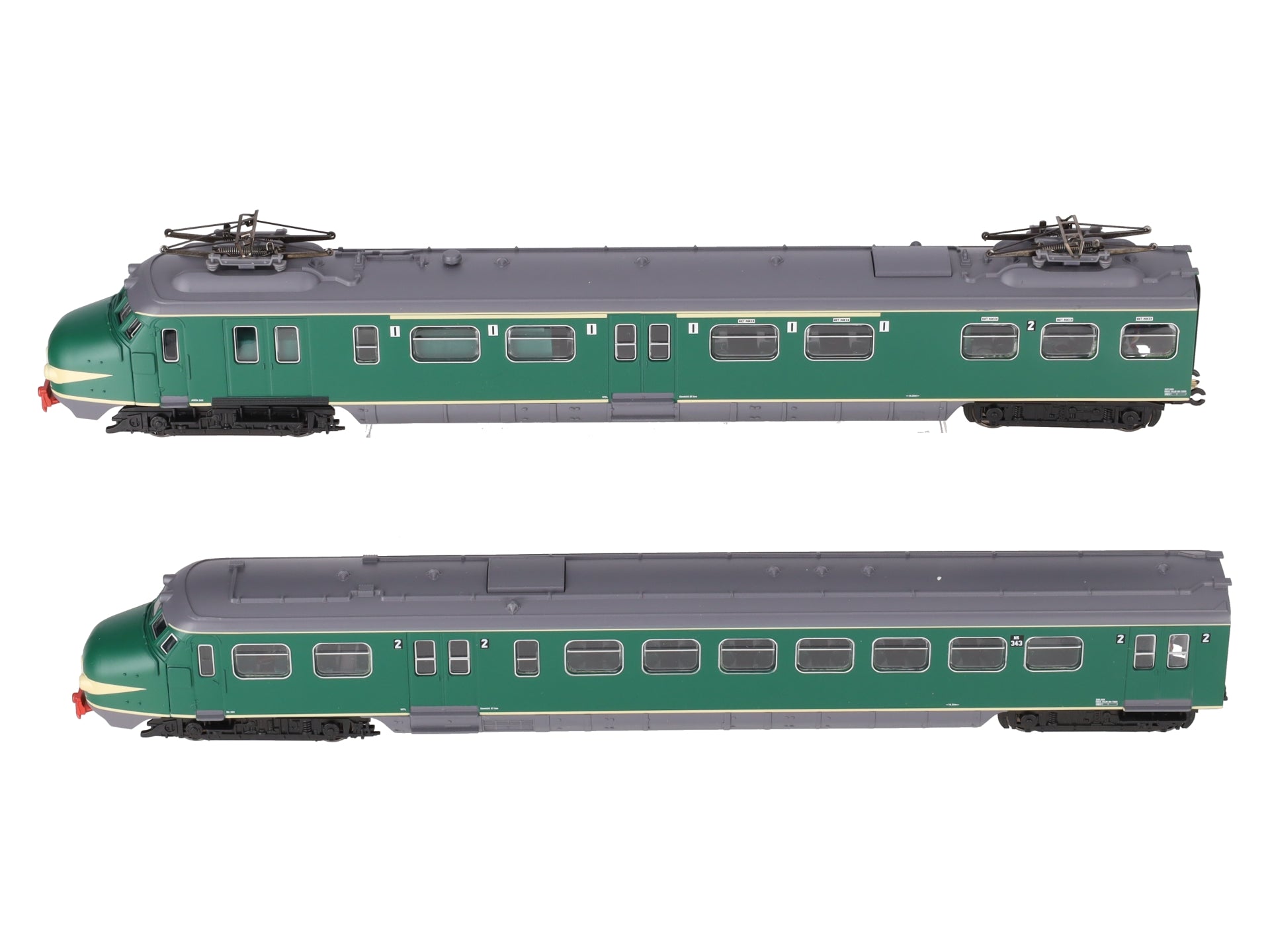 Piko 57320 HO Scale Hondekop Electric Rail Car (Set of 2) EX/Box