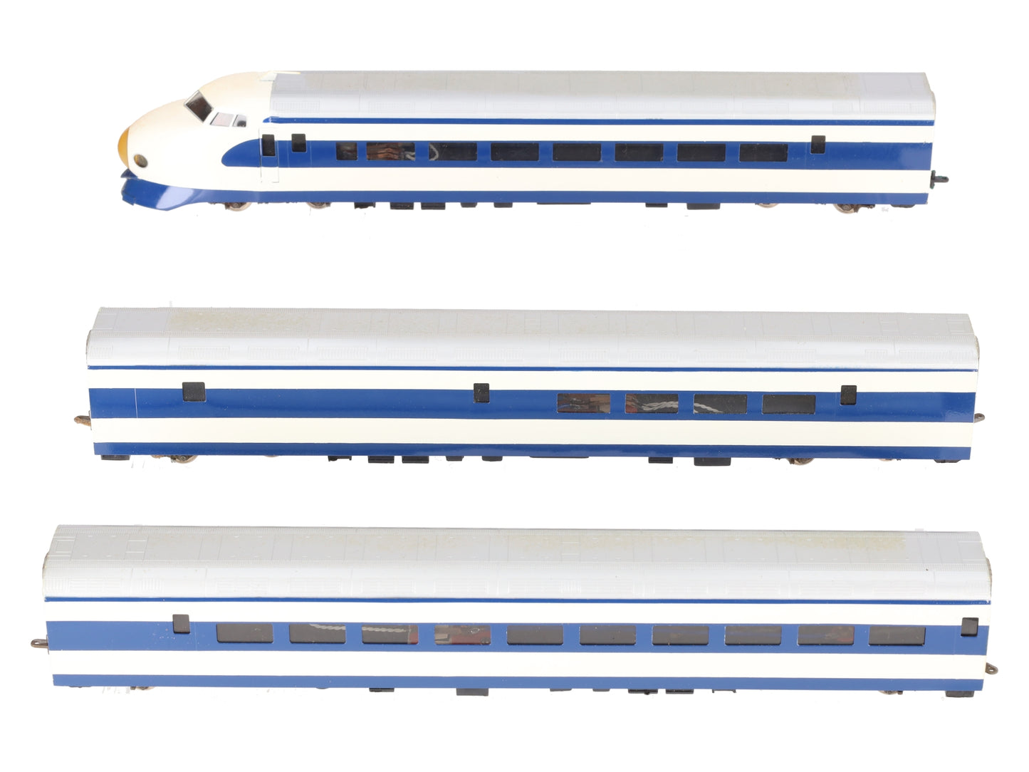 Trains Inc. HO Scale BRASS New Tokaido Line Passenger Car Set/Box