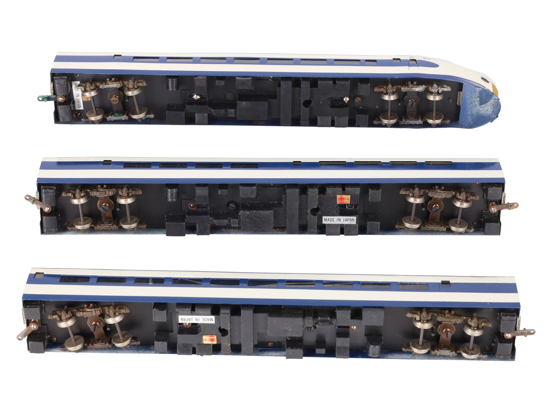 Trains Inc. HO Scale BRASS New Tokaido Line Passenger Car Set/Box