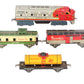 Sakai HO Vintage Lithographed Tinplate ATSF Diesel Locomotive Freight Set VG/Box