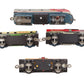 Sakai HO Vintage Lithographed Tinplate ATSF Diesel Locomotive Freight Set VG/Box