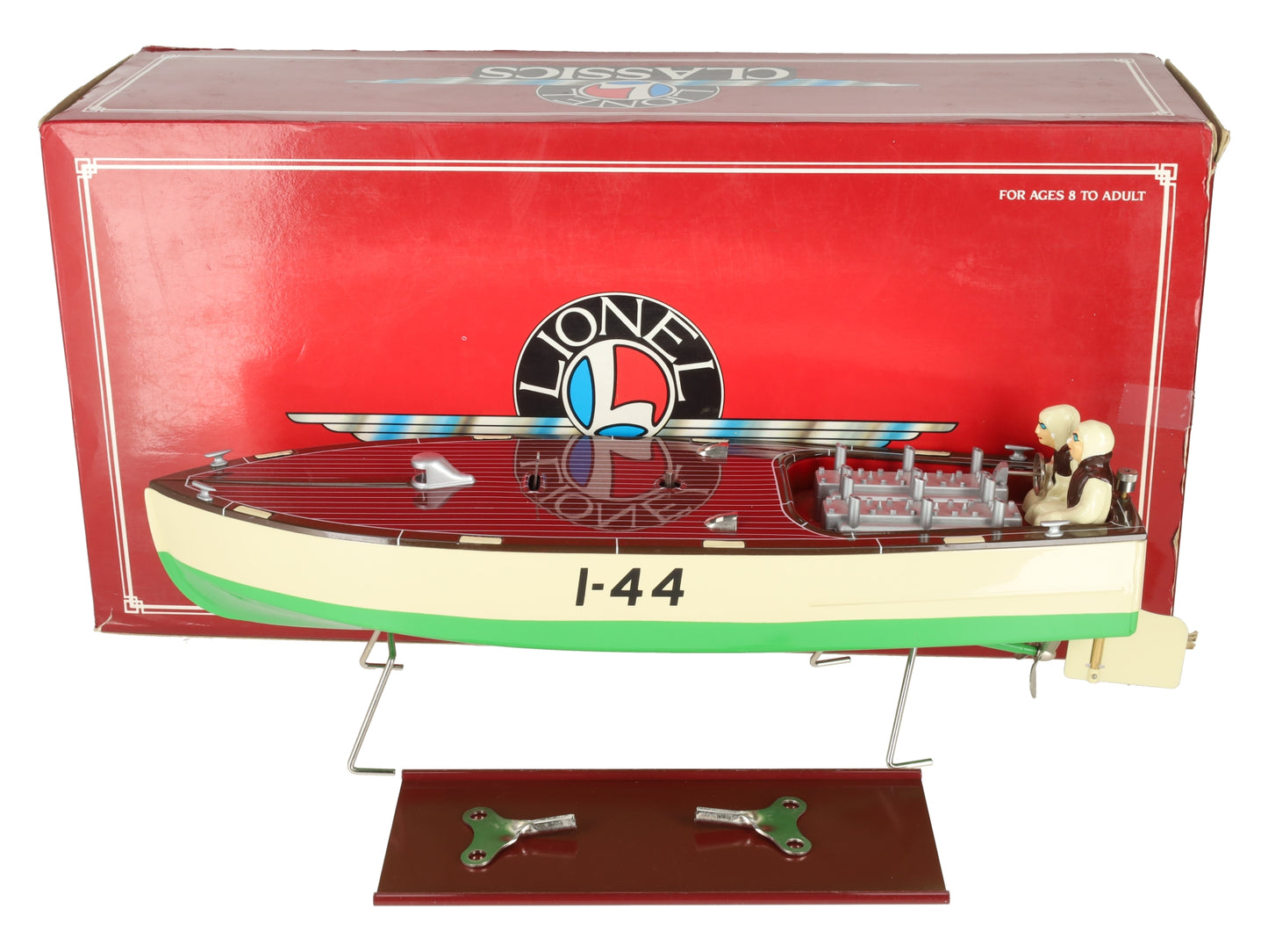 Lionel 6-13805 Standard Gauge Tinplate Racing Speed Boat #44 EX/Box