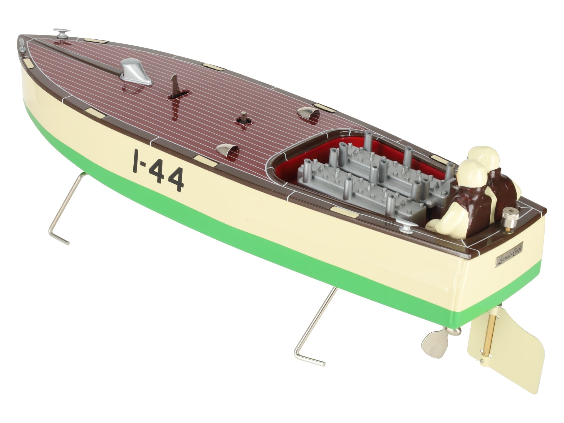 Lionel 6-13805 Standard Gauge Tinplate Racing Speed Boat #44 EX/Box