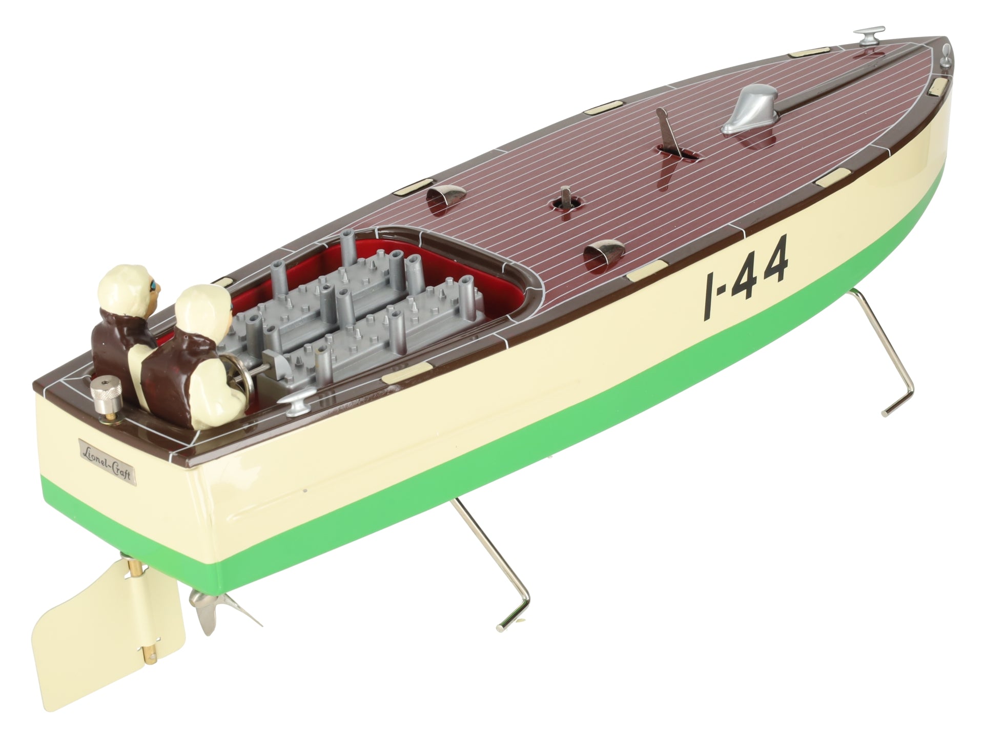 Lionel 6-13805 Standard Gauge Tinplate Racing Speed Boat #44 EX/Box