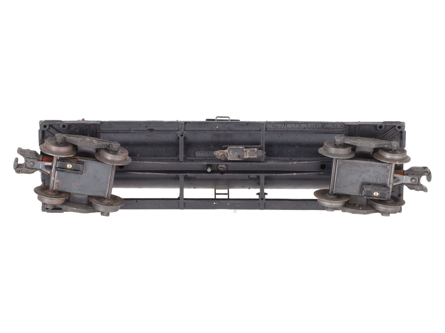 Lionel 2855 Vintage O Gauge Postwar Sunoco Black Semi-Scale Tank Car VG