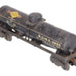 Lionel 2855 Vintage O Gauge Postwar Sunoco Black Semi-Scale Tank Car VG