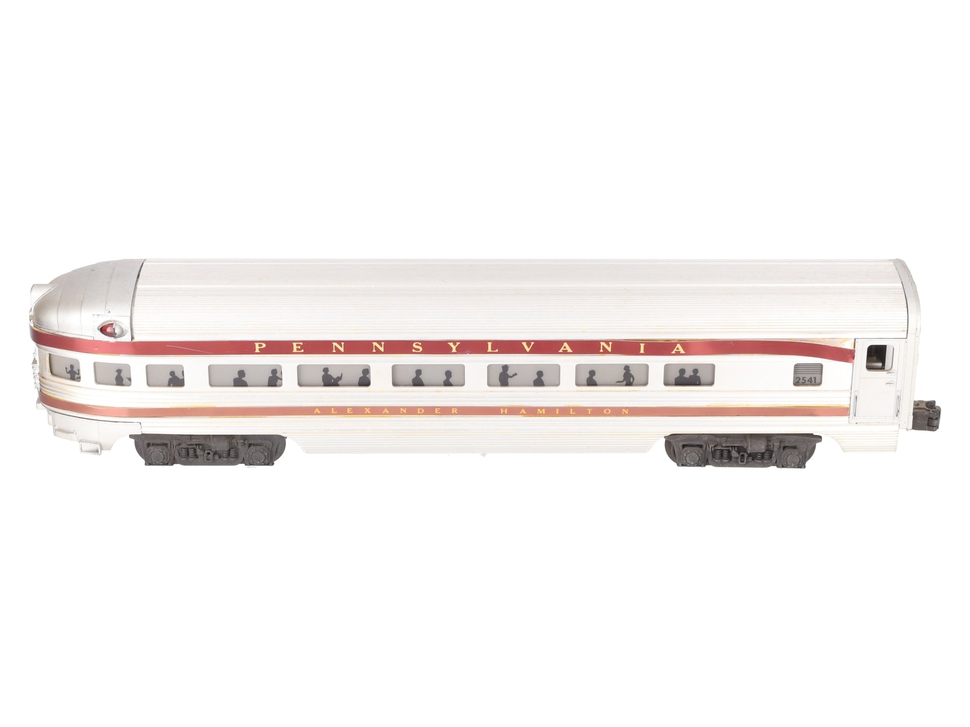Lionel 2541 Vintage O Pennsylvania Alexander Hamilton Aluminum Observation Car VG