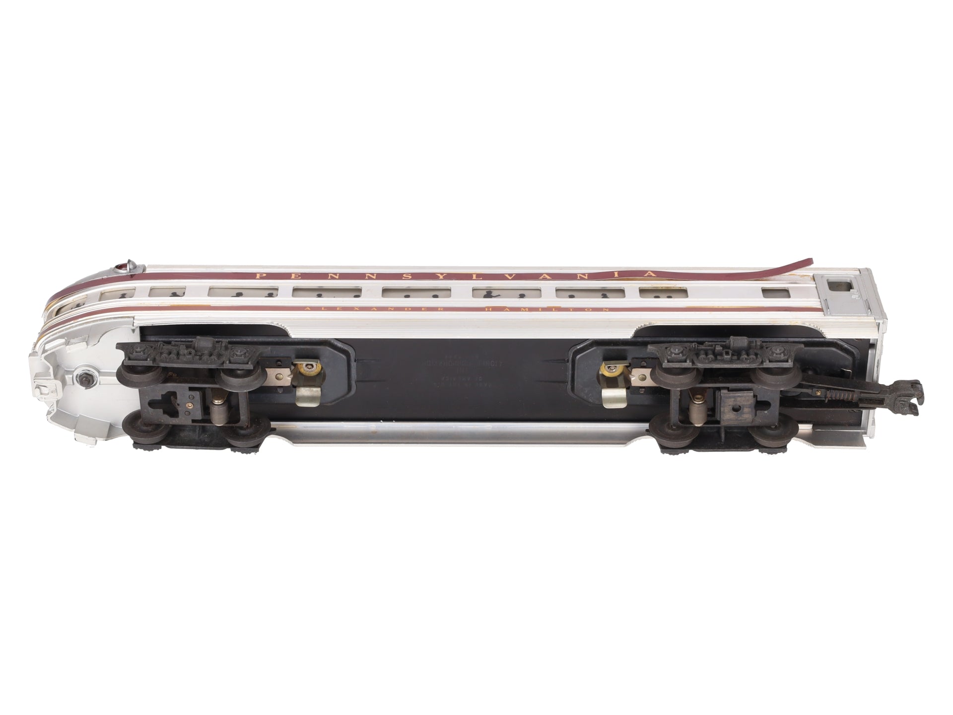 Lionel 2541 Vintage O Pennsylvania Alexander Hamilton Aluminum Observation Car VG