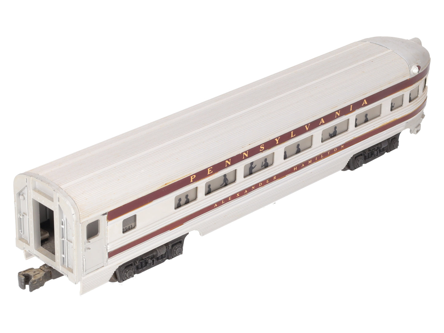 Lionel 2541 Vintage O Pennsylvania Alexander Hamilton Aluminum Observation Car VG