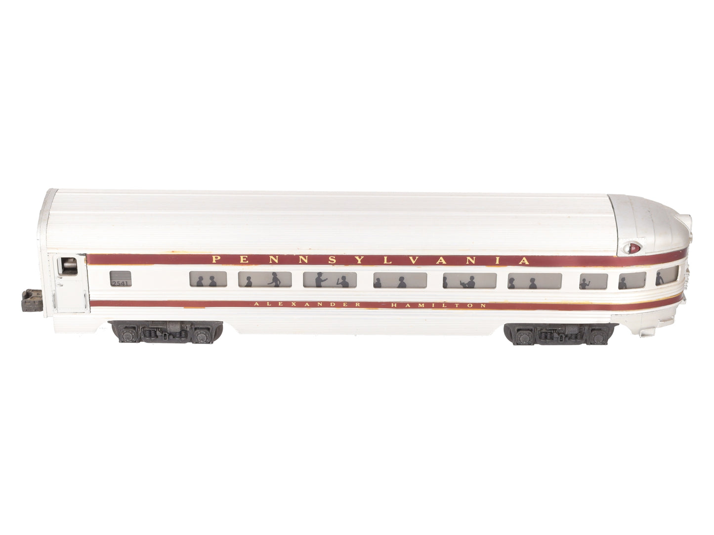 Lionel 2541 Vintage O Pennsylvania Alexander Hamilton Aluminum Observation Car VG
