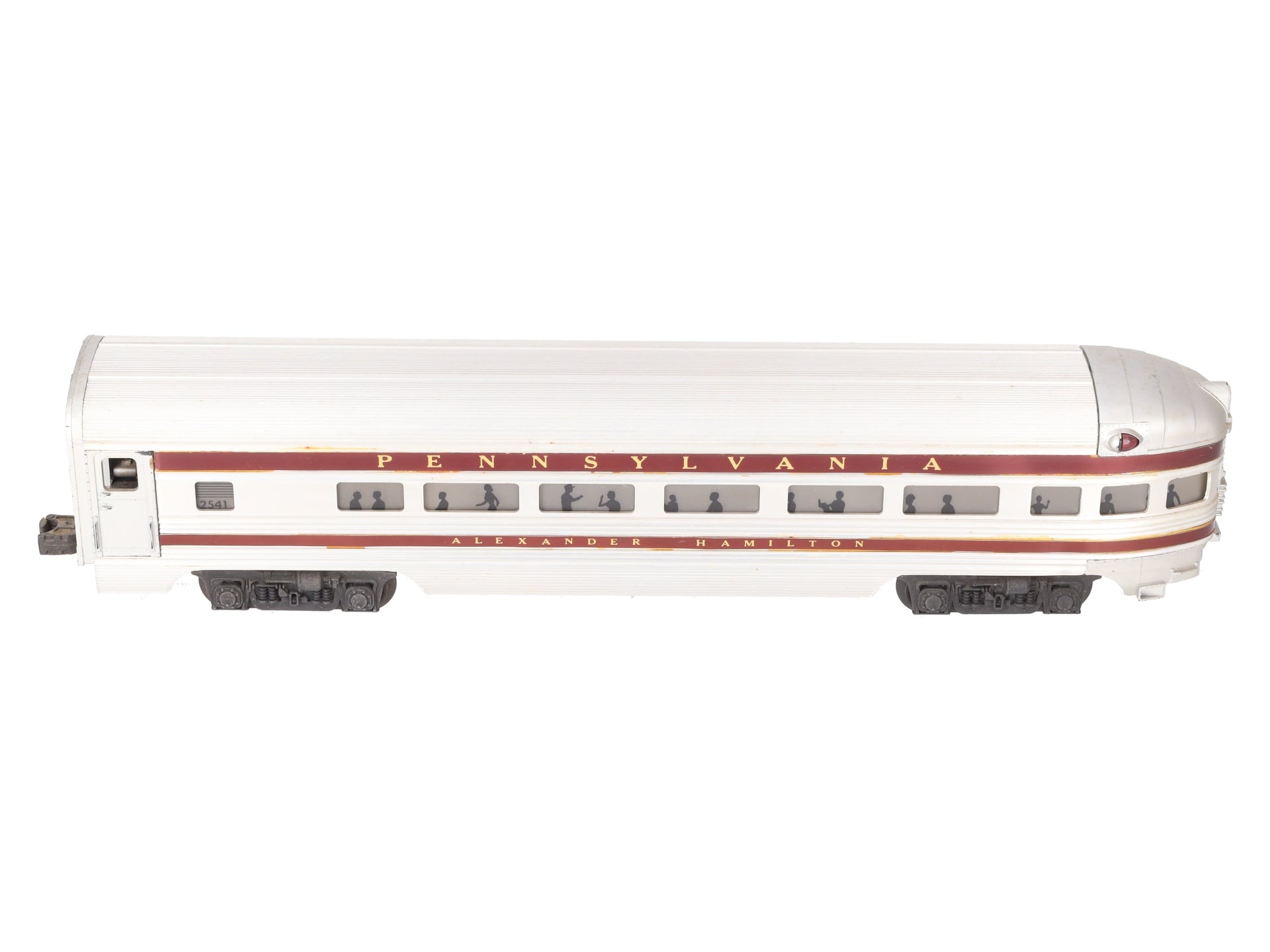Lionel 2541 Vintage O Pennsylvania Alexander Hamilton Aluminum Observation Car VG