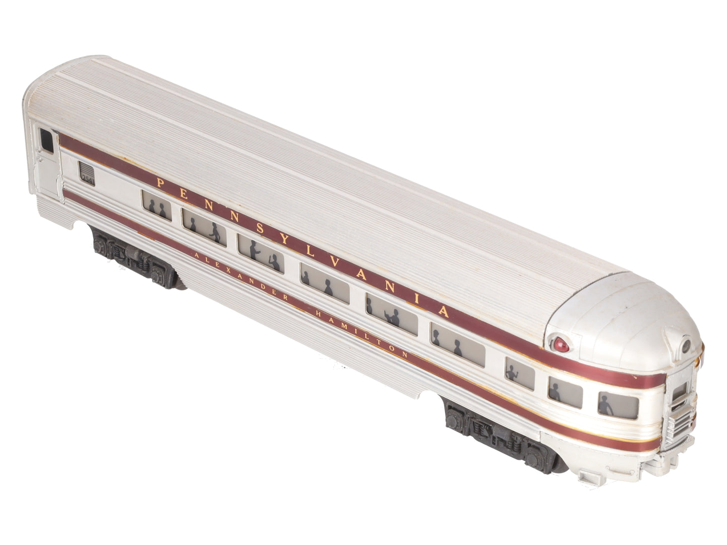Lionel 2541 Vintage O Pennsylvania Alexander Hamilton Aluminum Observation Car VG