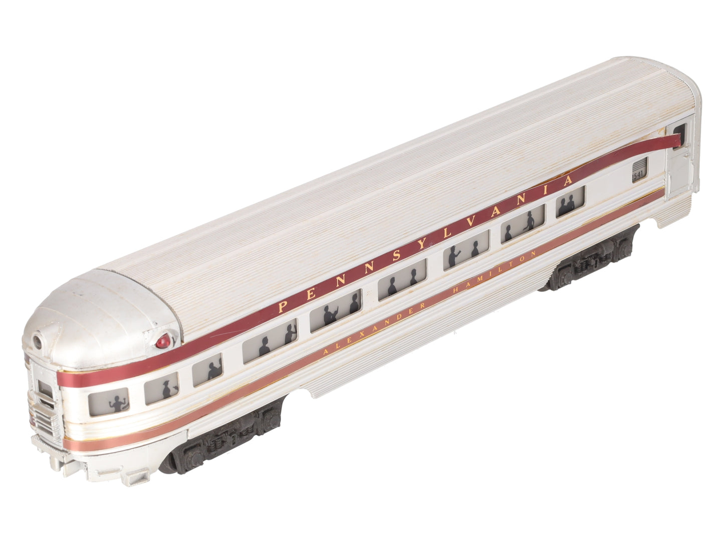 Lionel 2541 Vintage O Pennsylvania Alexander Hamilton Aluminum Observation Car VG