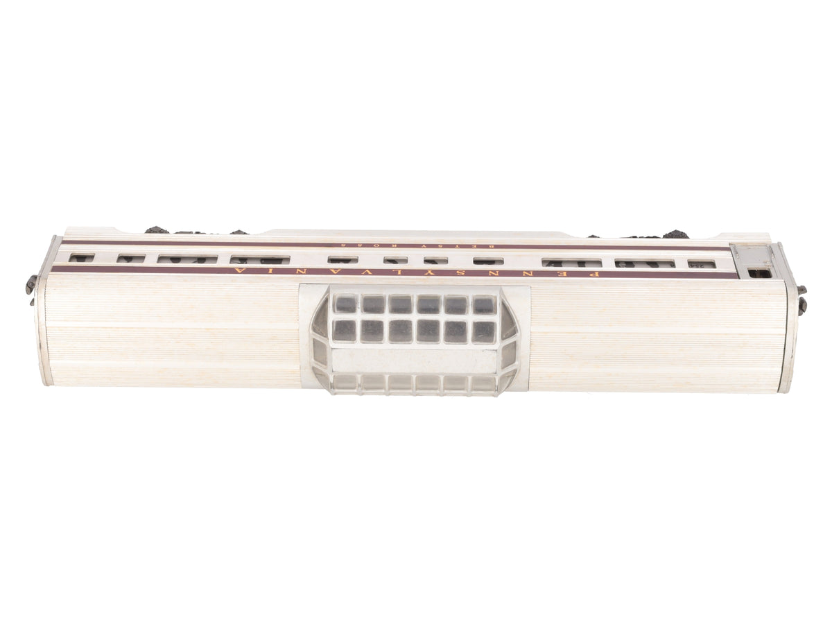 Lionel 2542 Vintage O Pennsylvania Betsy Ross Aluminum Vista Dome Car