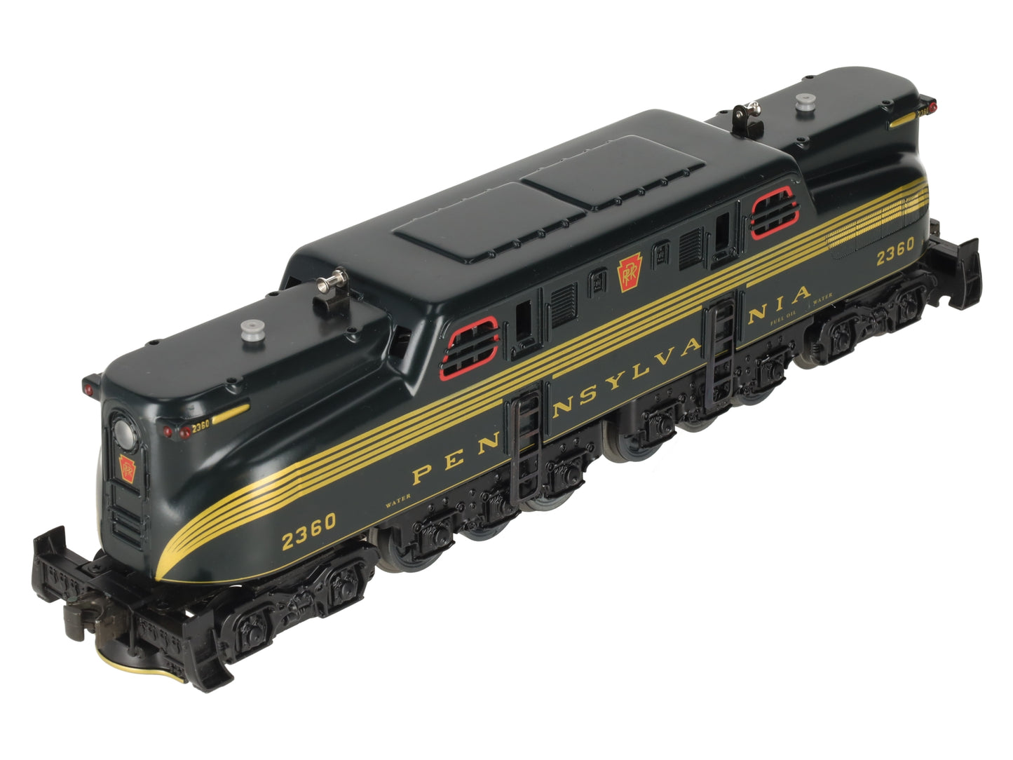 Williams GG-3001 O PRR Green 5-Stripe Die-Cast Electric Locomotive #2360 EX/Box