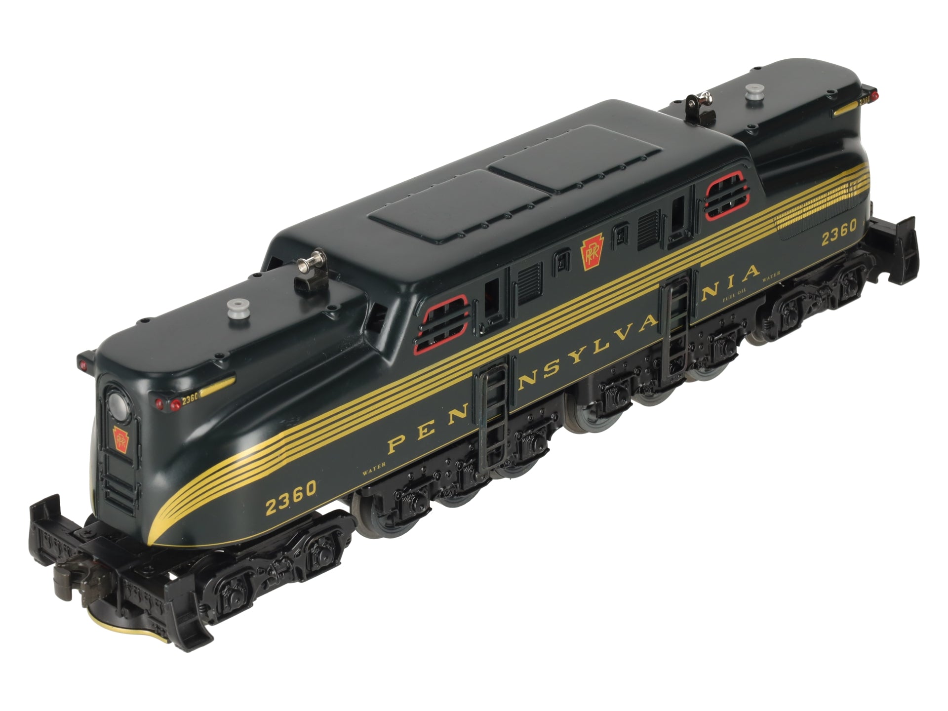 Williams GG-3001 O PRR Green 5-Stripe Die-Cast Electric Locomotive #2360 EX/Box